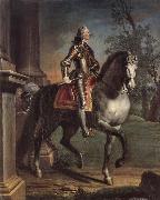 Joseph Highmore Equestrian portrait of King George II Sweden oil painting artist